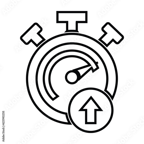 Up time, business time, delivery time icon