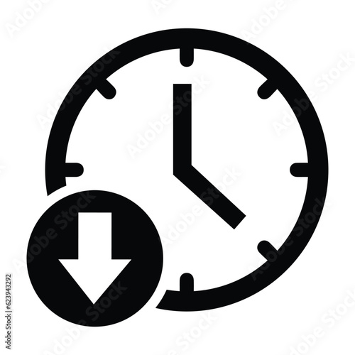 Up time, business time, delivery time icon