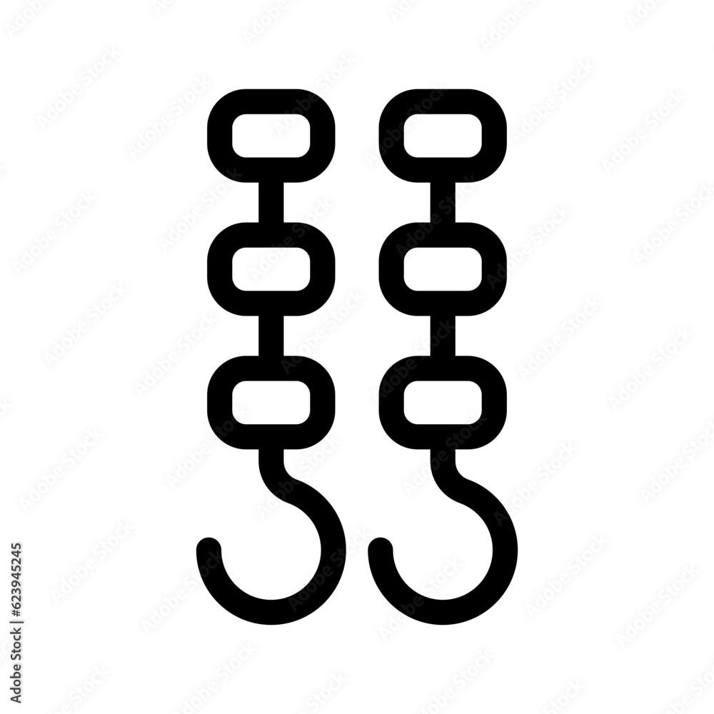 Skewer Icon Vector Symbol Design Illustration Skewer Icon Vector Symbol Design Illustration