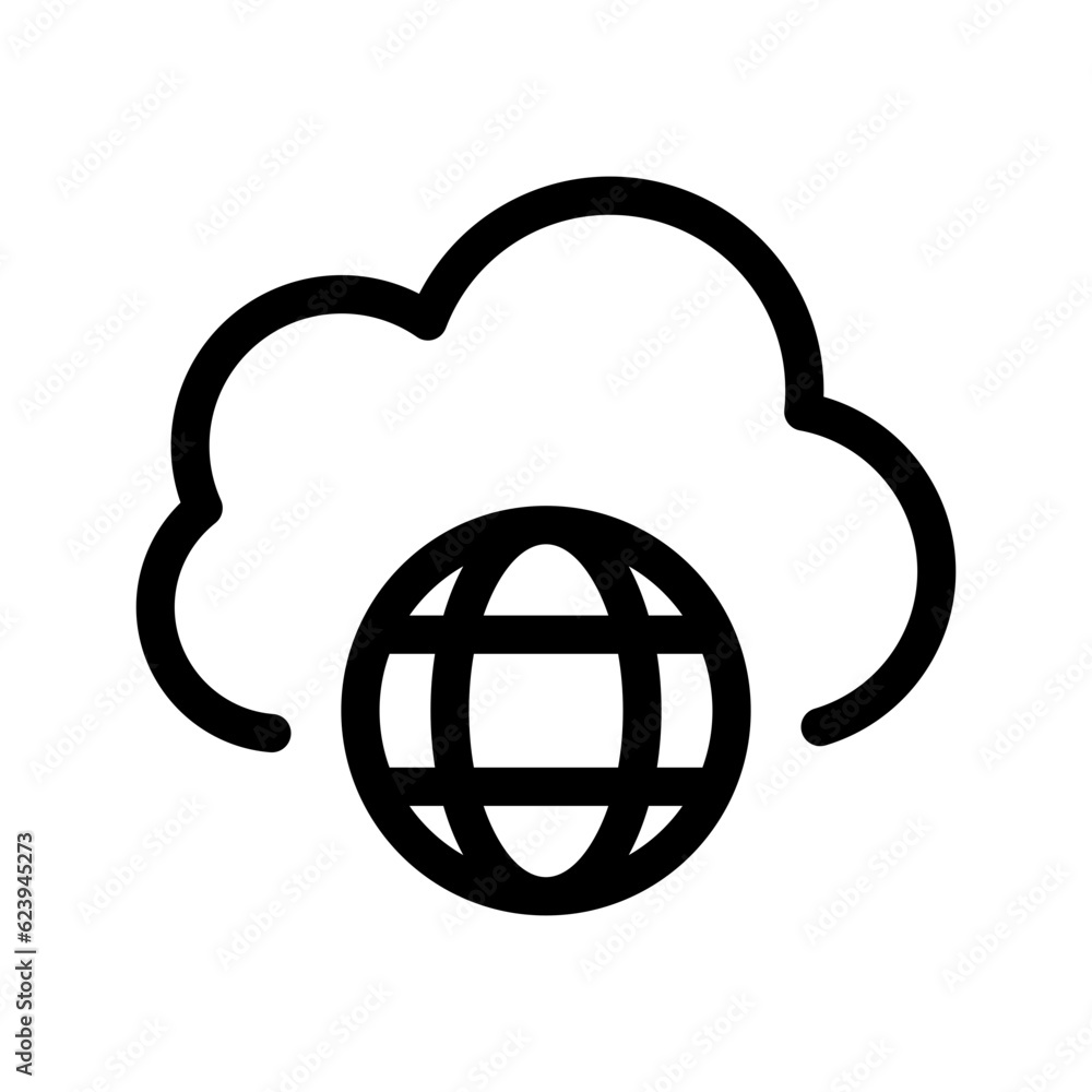 Cyberspace Icon Vector Symbol Design Illustration