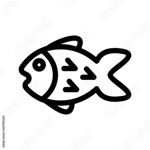 Fish Icon Vector Symbol Design Illustration
