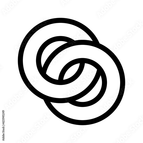 Rings Icon Vector Symbol Design Illustration