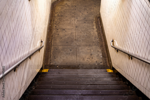 Subway stairs in New York