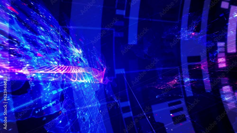 Business Transformation gold text motion flare effect futuristic hitech ...