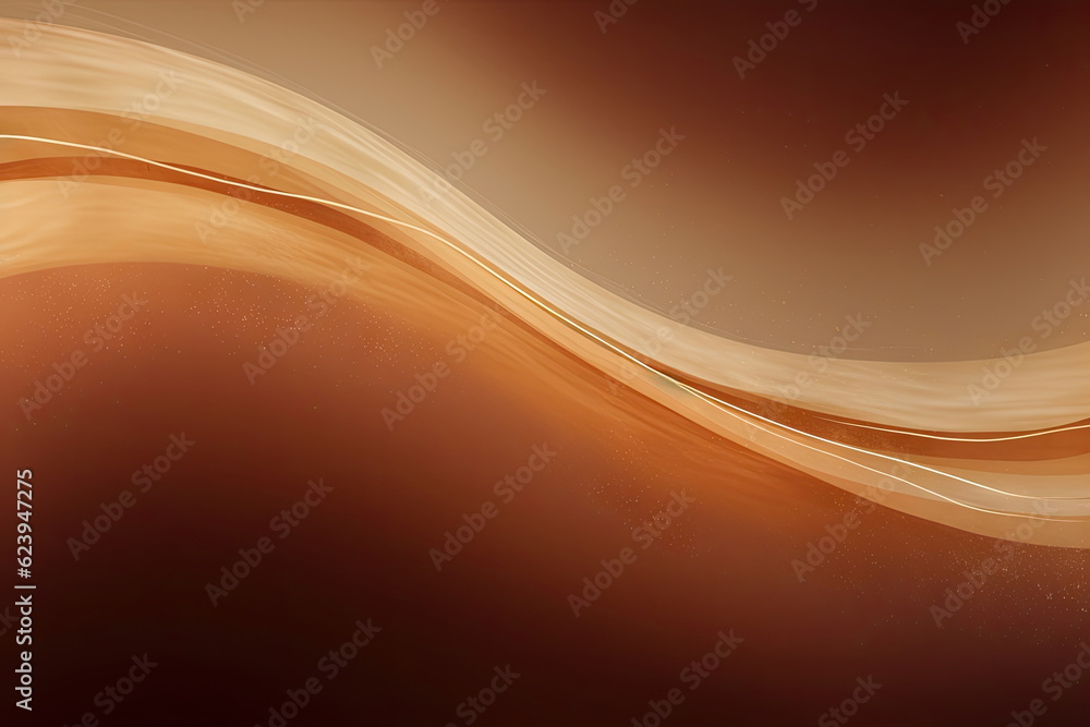 Fototapeta premium brown marble gradient background with golden lines