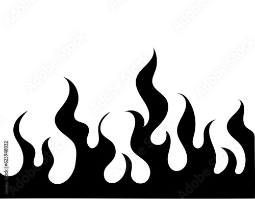 fire flames burn fire illustration