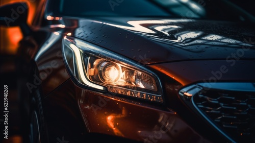 Sleek and Stylish: Cutting-Edge Car Headlights for an Enhanced Driving Experience, generative AI
