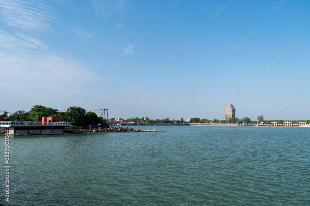 Beautiful lake in Kurukshetra known as Brahma Sarovar
