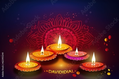 Happy Diwali. Happy Diwali Concept. Happy Diwali Background. Happy Diwali Theme. Generative Ai