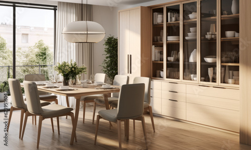  Luxury modern contemporary home interior. Scandinavian style of architectural concept © STORYTELLER