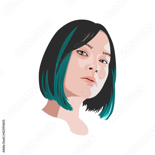 Woman Portrait Vector Celsea Art
