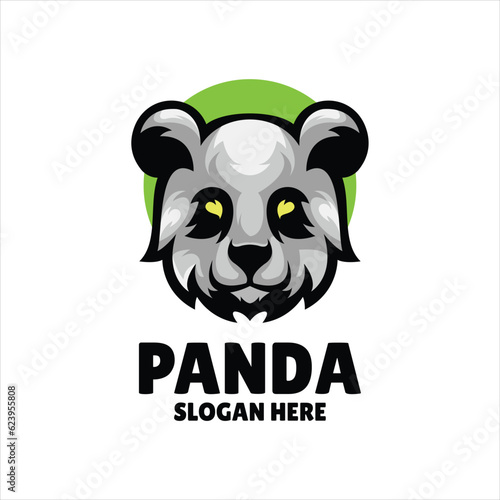 panda mascot illustration logo design © LOGTURNAL