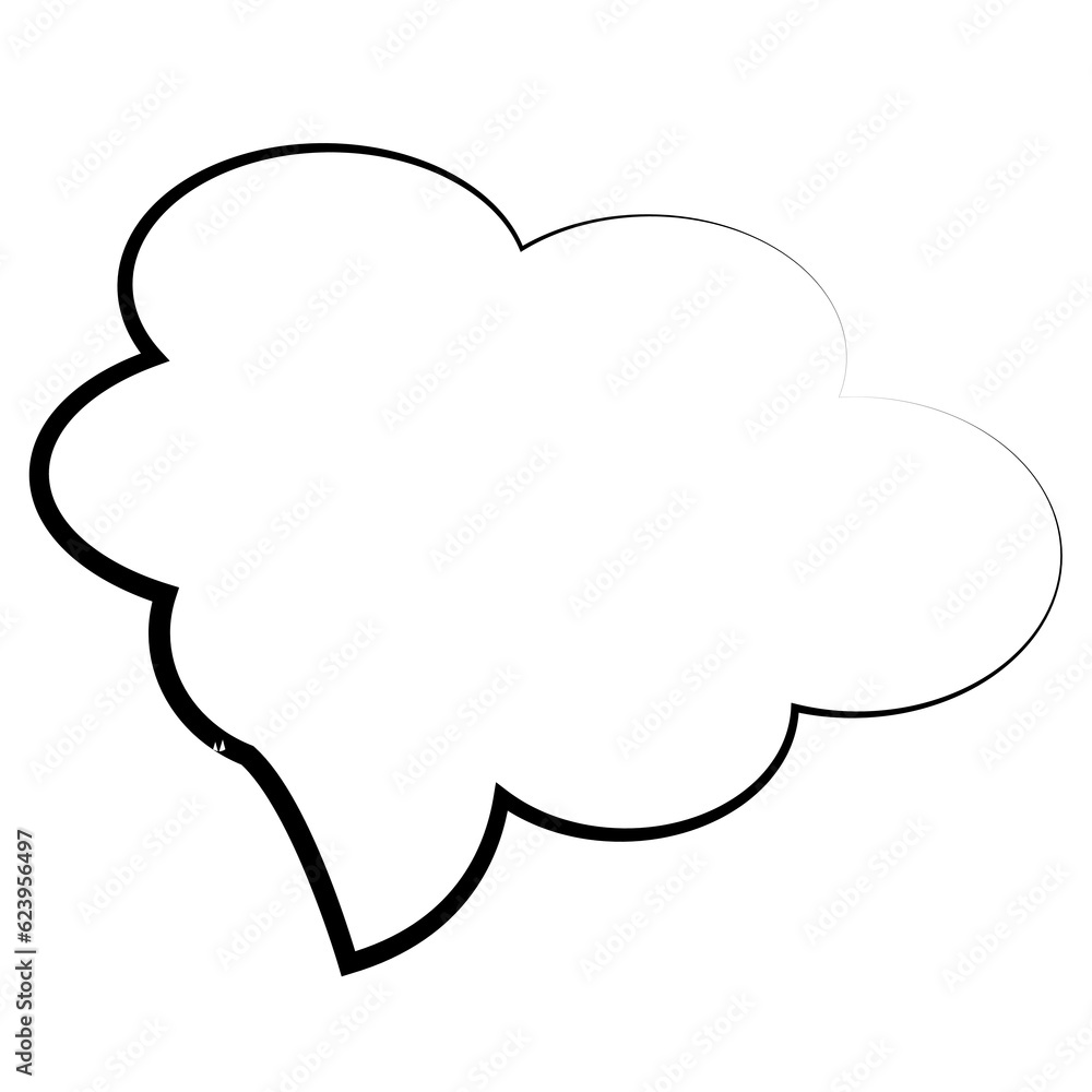 Digital png illustration of speech bubbles with copy space on transparent background Digital png illustration of speech bubbles with copy space on transparent background