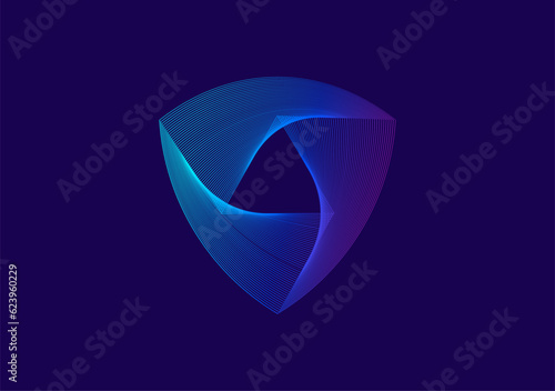 cutting-edge fingerprint shield symbol, representing robust cyber security and safeguarding digital realms with utmost precision