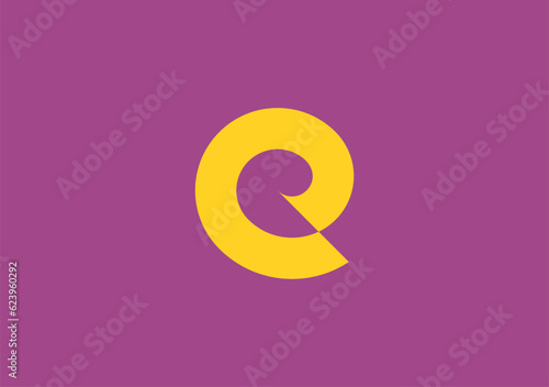 Simple, unique, and stylish monogram logo showcasing the letter e with timeless elegance and charm