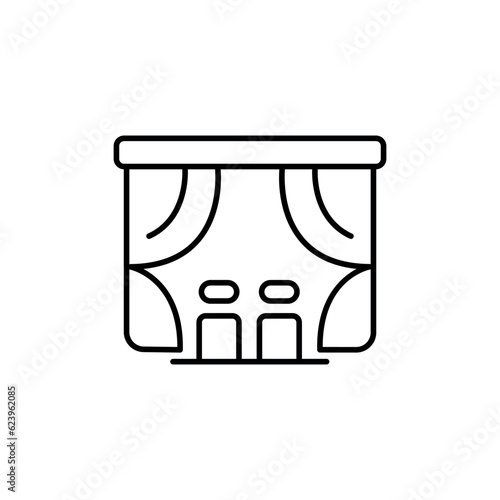 Movie Premier icon design with white background stock illustration