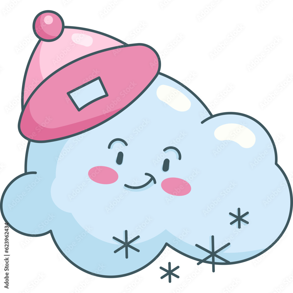 Cloud And Snow Cute Character Cloud And Snow Cute Character