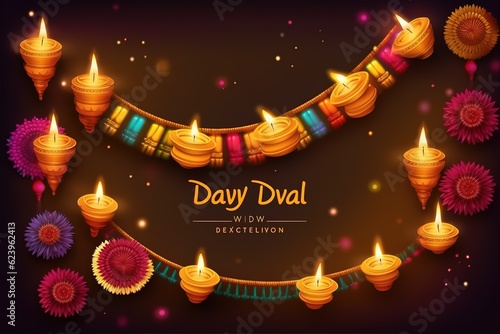 Happy Diwali. Happy Diwali Concept. Happy Diwali Background. Happy Diwali Theme. Generative Ai