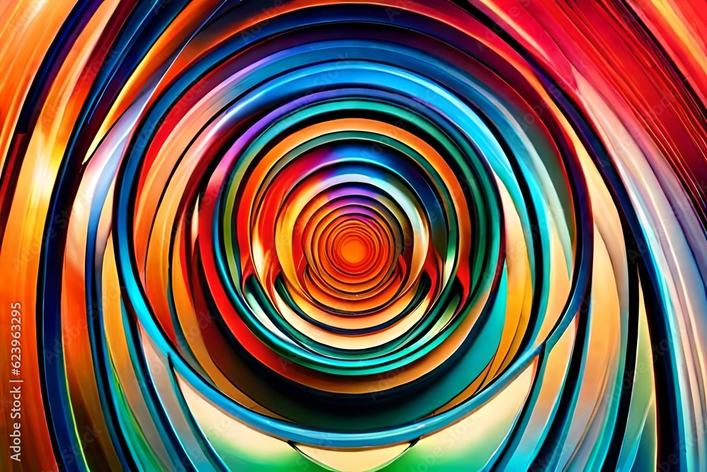 neon and solid colored circular lines neon and solid colored circular lines