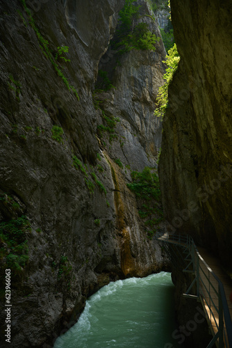 River in the Aareschlucht in Switzerland