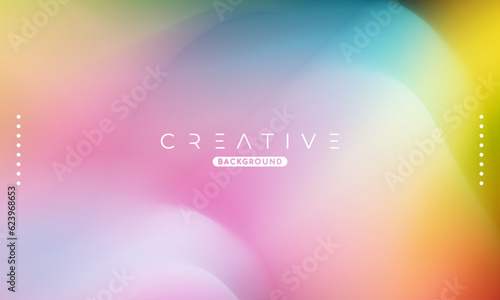 Abstract liquid gradient Background. Fluid color mix. Colorful vivid Color blend. Modern Design Template For Your ads, Banner, Poster, Cover, Web, Brochure, and flyer. Vector Eps 10 © fedro