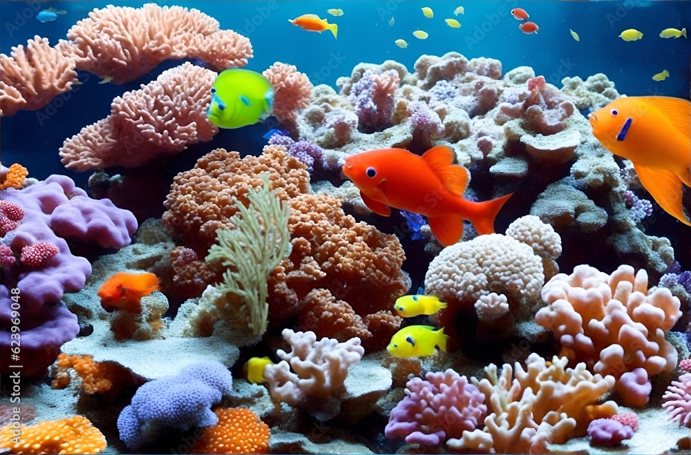 Fototapeta premium Vida bajo del agua