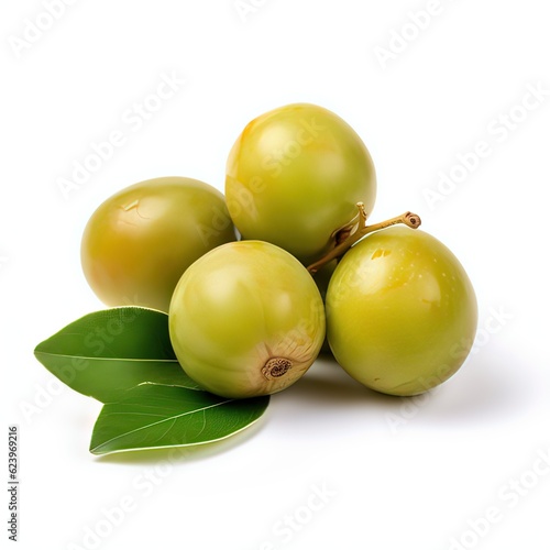 kakadu plum isolated on whitebackground photo