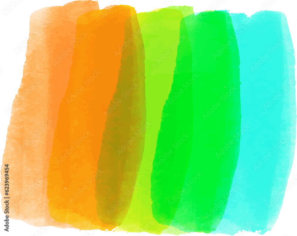 Fototapeta premium Colorful watercolor elements