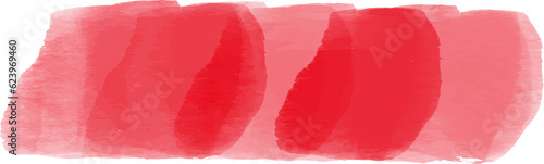Red watercolor ink elements