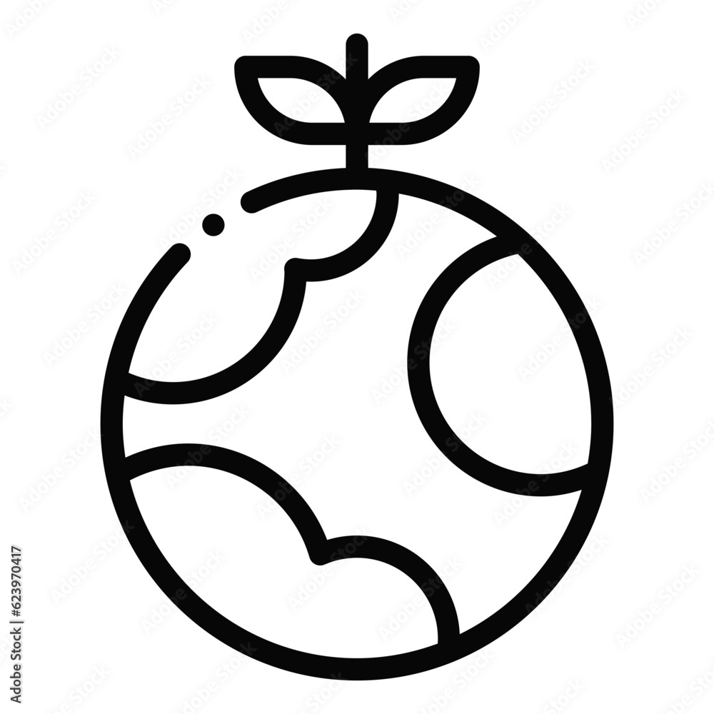 earth plant icon earth plant icon