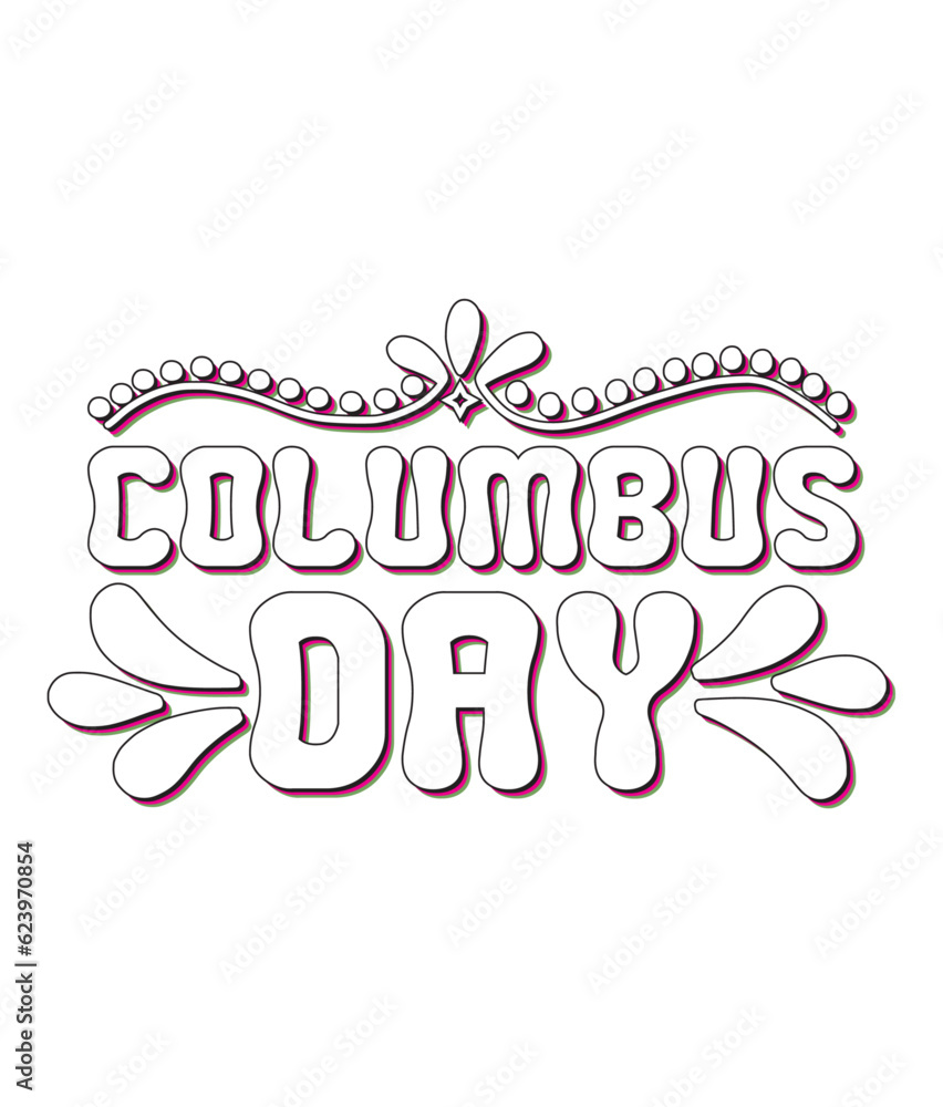 Fototapeta premium Columbus Vector, Elements and Craft Design.