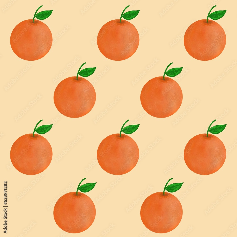 seamless pattern with oranges seamless pattern with oranges