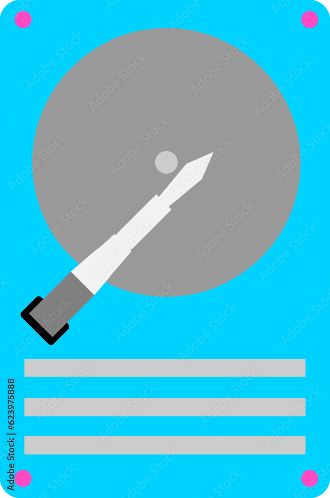 Modern HDD Vector Illustration: Data Storage Technology Modern HDD Vector Illustration: Data Storage Technology