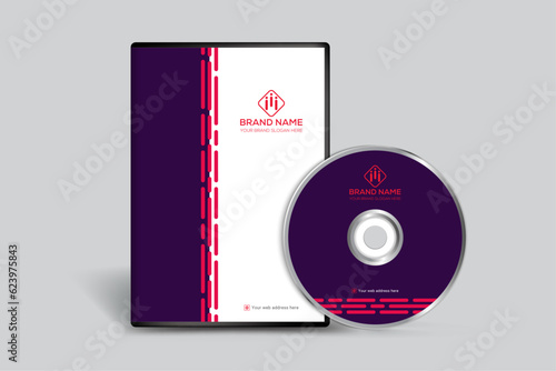 Clean professional DVD cover template