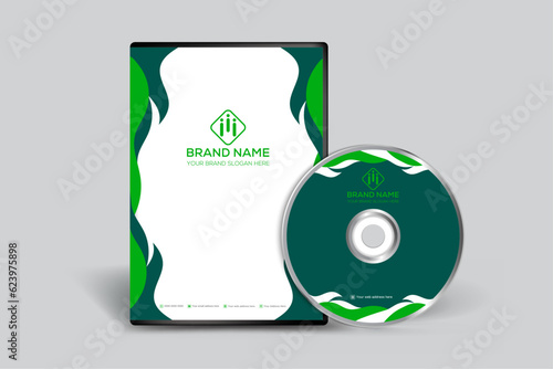 Corporate  green color DVD cover design