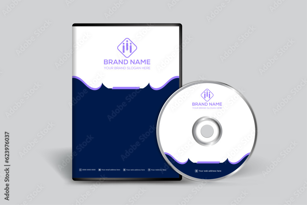 Naklejka premium Blue DVD cover design