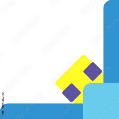 Free Download arrow sign icon, corner element - GFXLoad