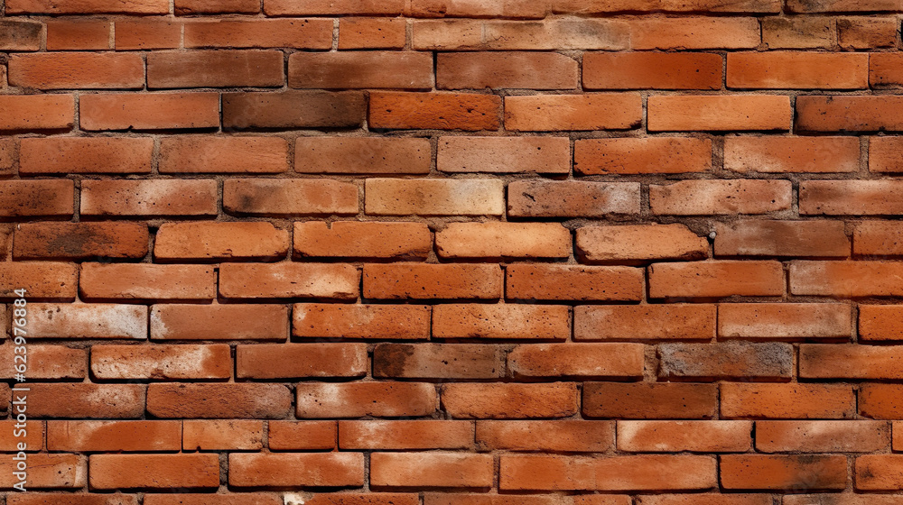 Obraz premium レンガ壁の背景素材 Generative AI