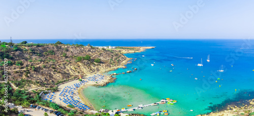 Konnos beach, Ayia Napa, Cyprus, Europe. Beautiful beach, sea in Cyprus © oleg_p_100