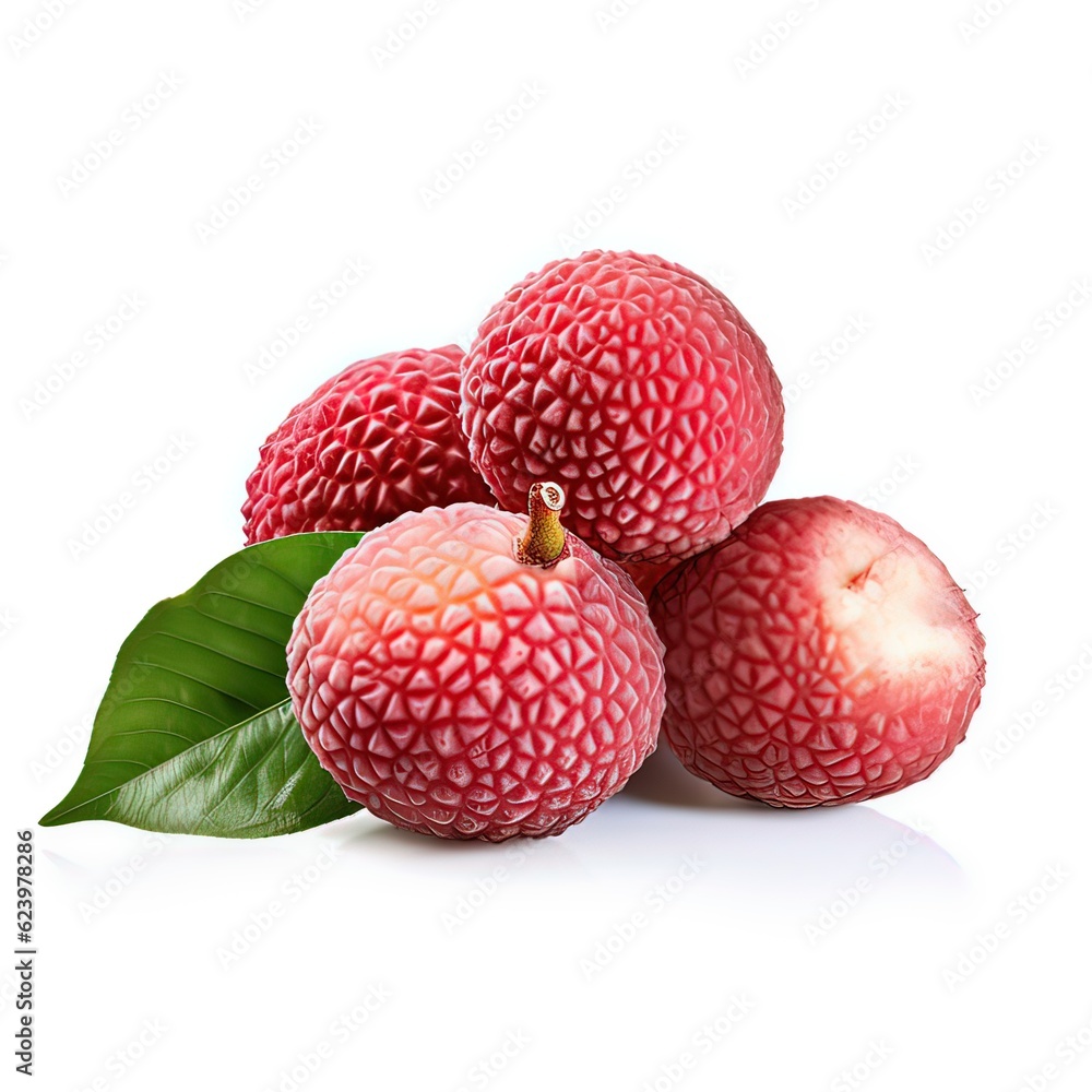 lychee isolated on whitebackground lychee isolated on whitebackground