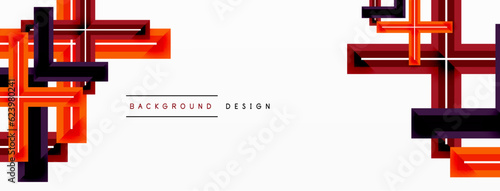 Cross line background minimal geometric template. Design for wallpaper, banner, background, landing page, wall art, invitation, prints, posters