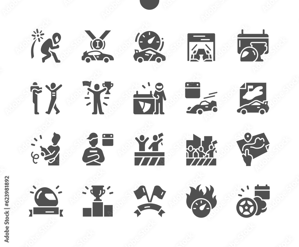 Grand Prix de Monaco of May. Racing car. Champion podium. City highway. Calendar. Vector Solid Icons. Simple Pictogram Grand Prix de Monaco of May. Racing car. Champion podium. City highway. Calendar. Vector Solid Icons. Simple Pictogram