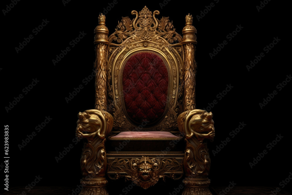 Striking Monarch's Seat on a Jet-Black Canvas