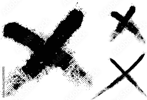 x - Black handwritten letters on white background. vector Acrylic black colors. Acrylic colors. black letters paint brushes, x- Ink letters isolated over the white background