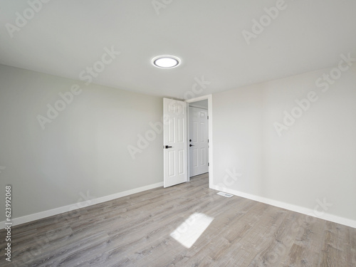 Luxury residential empty bedroom interior
