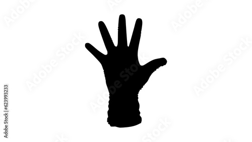 protective gloves silhouette