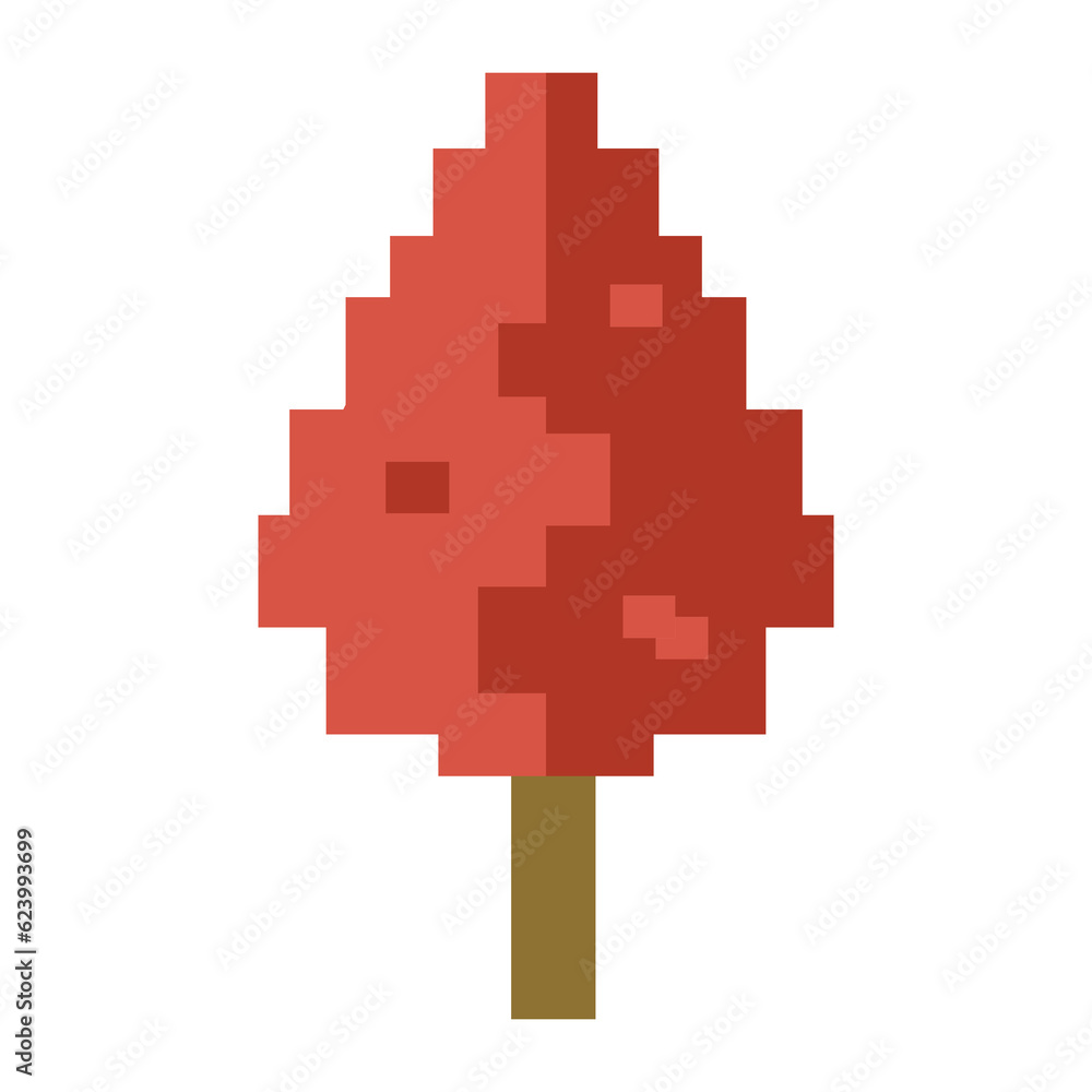 Fototapeta premium nature pixel art