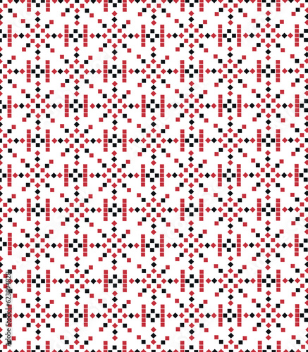 seamless patern in ukrainian vyshyvanka style