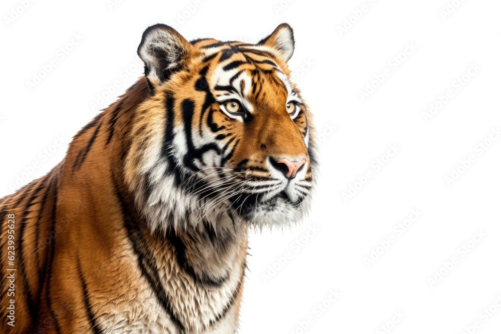 Tiger isolated on white background, Generative AI Tiger isolated on white background, Generative AI