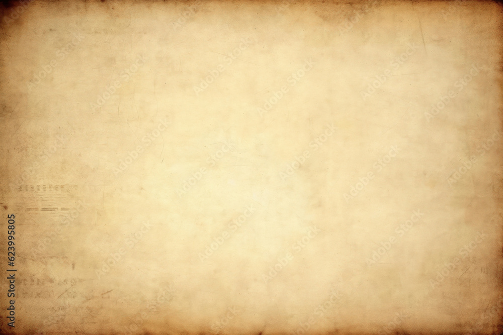 Fototapeta premium Old paper vintage abstract background, Generative AI